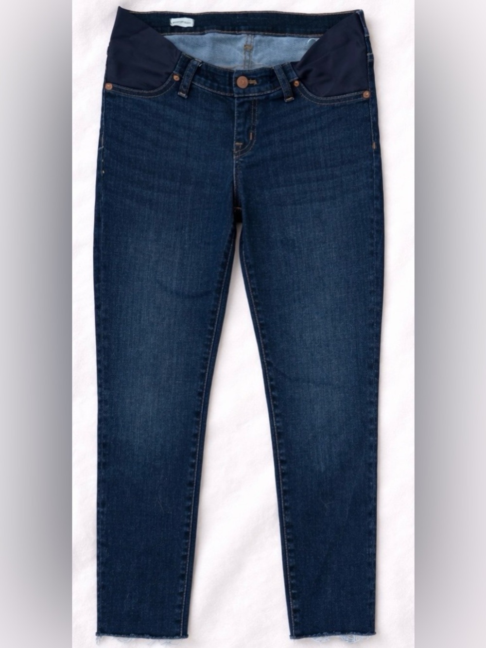Like New! Madewell Maternity Skinny Jeans Size 28 Dark Wash Under Bump